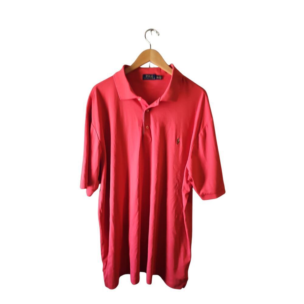 Polo Ralph Lauren Short Sleeve Classic Fit Soft Pima Cotton Polo Shirt 2XLT MT17 - Picture 2 of 9